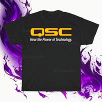 Brand New QSC White subwoofer Active Logo American T-Shirt Funny Size S to 5XL XS