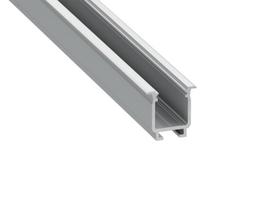 Aliuminio W profilis LED juostelėms - sidabrinis anoduotas - 2 m
