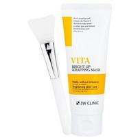3W CLINIC Vita Bright Up Wrapping Mask Brightening Peel-Off Facial Mask 100g