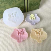 3D modeliavimo orchidėjos silikoninė forma virtuvės kepimo įrankis rožės gėlės Phalaenopsis fondanto šokolado želė torto dekoras gipso forma
