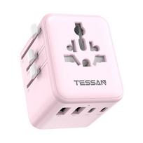 Tingsheng 17W Universal Travel Adapter with 6-Port Fast Charger CN plug (adapter included)