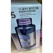 SKINPASTEL X5 visos dienos kolageno ampulė 250 ml, drėkinamoji, Kbeauty, korėjietiška kosmetika, mėginys gray
