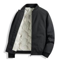 Baseball Collar Down Jacket Men's Winter Warm and Cold Protection 50% White Duck Down Cold Protection High-end Casual Jacket Men M