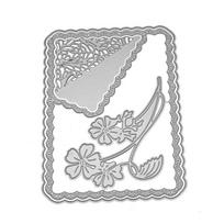 Gėlių Bangos Rėmelis Metaliniai Pjaustymo Štampai „Pasidaryk pats“ Scrapbooking Popierinės Kortelės Albumas white