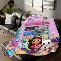 Cartoon G-Gabby's Dollhouse Blanket For Sofa Office Bed Plane Travel Sleep Read Relax Camping Soft And Warm 30x40in