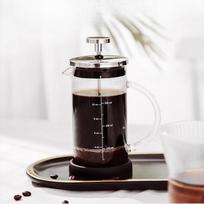 Retro French Press Pot Hand Brew Coffee Pot Household Brewed Coffee Filter Cup Double Layer Coffee Utensils Set