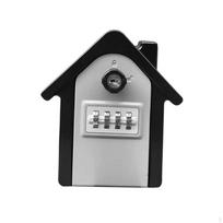 4 Digit Lock Box Storage Combination Key Outdoor Password pilka spalva