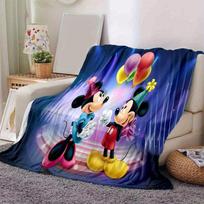 Mickey and Minnie Cartoon Blanket, Short Plush Cute Warm Blanket, Living Room Home Decoration Sofa Four Seasons Travel 80x120cm