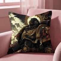 Game W-Warhammer-S 40k Cushion Cover Multi-Scene Pillow Cover for Home & Car - Reversible, Soft & Durable for Daily Use 30cmx30cm black