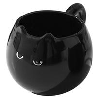 ABWR-Cute Black For Cat Themed Choice 12 Oz Mug For Coffee And Tea, Kitty Cup For Cat Lovers juoda