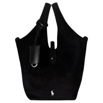 Polo Ralph Lauren Polo Play Pony Embossed Tote Bag Women Tote Bags Black WAPOBAG03520120 Basic Set (Bag+Dust Bag)