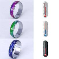Emotion Feeling Mood Heart Rate Colorful Changing Magic Stainless Steel Couple Finger Ring Engagement Jewelry For Women Men Gift 16