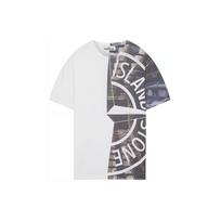 Stone Island Logo Printed T-Shirt White Men Tops 74152NS88-V0001 S white
