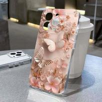 Creative Butterfly Flower Pattern Phone Case For Xiaomi Redmi Note 14 Pro Plus 5G 14 13 12S 12 11 10 14C 13C 12C Soft TPU Cover Redmi Note 14 Pro 5G (Global)