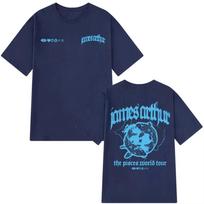 James Arthur The Pisces World Tour Merch T-shirt Men's Women Fashion Short Sleeves Hip-hop Casua Cotton T-shirts S įvairiaspalvis