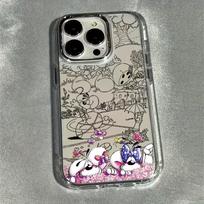 Classic D-Diddl Cartoon cute M-Mouse Phone Case for Samsung Galaxy S25 S24 S23 S22 S21 S20 Note20 FE Ultra Edge Plus Transparent Samsung S9 Plus