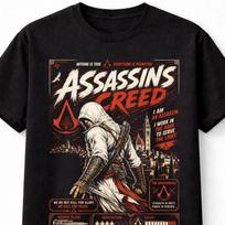 Assassins Creed Altair Hidden Blade Gaming Unisex TShirt 4XL black