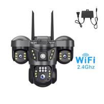 15MP Wifi/4G Kamera Tri-objektyvinės IP Kameros 8K HD Naktinio Matymo Vaizdo Stebėjimas Judesio Aptikimas 360 Stebėjimas Išmanaus Namo Apsauga CCTV WiFi Camera