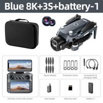 NEW V988 Drone 5.6-inch Large Screen Remote Control 4K 8K Professional HD Camera 5G WIFI Brushless RC Quadcopter Dron 1 battery