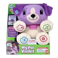 LeapFrog My Pal Violet Electronic Interactive Plush Toy Pet Dog with Sound and Light Music Learning Spanish English Early Toys