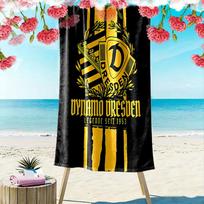 SG Dynamo Dresden Spaudos Paplūdimio Rankšluostis, Didelis Minkštas Greitai Džiūstantis Rankšluostis Paplūdimiui, Stovyklavimui, Plaukimui 70cmx140cm(27x55inch)