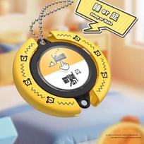 **Exclusive Newcomer Keychain: Multiple Choice Turntable Blind Box Toy**