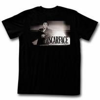 Scarface Whitefire Juodi marškinėliai 2XL