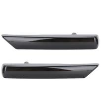 1 Pair Side Vent Grille Flowing Lights Front Left Right Replacement For Freelander 2 LR2 2007 to 2014 Black dūminė juoda spalva
