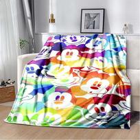 The Mickey Mouse cartoon blanket is fluffy and soft suitable for children and adults and perfect for home travel camping an 75x100cm