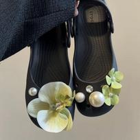 Ballet Shoes Shoe Charms Set Women Charms Pack Cute Flower Shoe Decorations DIY Pearl Shoe Accessories 1Set