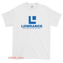 New Lowrance fish finder Logo Men's Funny T shirt USA Size S-XXL XL white
