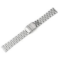 304L Solid Stainless Steel Strap 18mm 20mm 22mm For Tissot Quick Release Watch Band for Seiko for Casio Metal Bracelet 22mm sidabras