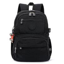Tegaote Didelis Vandeniui Atsparus Nailoninis Kuprinė Kelioninė Kuprinė Moterims Mokyklinės Kuprinės Mochilas Mujer Vaikams Mergaitėms 27x13x37CM 2351 juoda