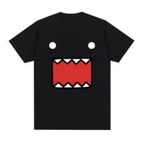 Domo Kun medvilniniai vyriški marškinėliai su lėlės veido grafika Laisvi didelio dydžio Moteriški apvalios kaklo iškirptės Didelio dydžio trumpomis rankovėmis Harajuku T-shirt S