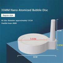 Durable 35/50/80/100mm Aquarium Oxygen Aerator Air Stone Aquarium Nano Fish Tank Oxygen Pump Reusable Mute Oxygen Tank