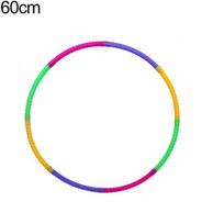 Detachable 50/60cm Colorful Plastic Hula Kids Children Fitness Sports Hoop Tool 60cm