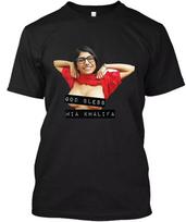 Limited NWT God Bless Mia Khalifa American-Lebanese Media Funny T-Shirt S-5XL M