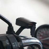 Motociklo mobiliojo telefono vienas USB 12V vandeniui atsparus įkroviklis galinio vaizdo veidrodžio modifikavimo priedai juoda