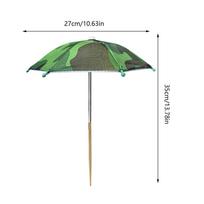 Outdoor Plant Shade Umbrella Bamboo Stake Sun Protection Convenient Parasol for Patio Potted Vegetables kamufliažas