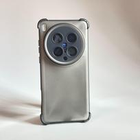 For vivo X300 Ultra Case New Soft Clear Four Corner Airbag Anti Fall Anti Fingerprint Protect Cover For vivo X300s Shell Bumper vivo X300 Ultra juoda