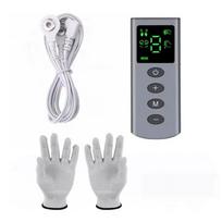 TENS EMS Masažinės Pirštinės 4 Režimai 9 Lygiai Rankų Raumenų Atsipalaidavimo Prietaisas Grožio Spa Sveikatingumo Įrankis USB Įkraunamos Sidabro Pluošto sidabras
