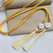 Slim Waist Rope Chinese Style Tassel Waist Cord Simple Hanfu Waist Tie Belt  Dresses geltona