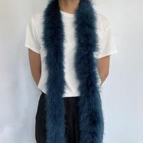 Marabou Feather Boa Dyed Various Turkey Feathers Boa 2 meters Shawl for Party Wedding Dress Decoration plumes for Crafts 50G 2 Meters tamsiai mėlyna spalva