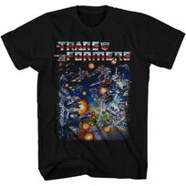 Transformerių Retro Scena 80-ųjų Animacinis Žaislas Oficialiai Licencijuotas Suaugusiųjų Marškinėliai Unisex Marškinėliai XXXXL