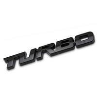 Automobilio lipdukas Turbo Turbo Metalinis lydinys 3D ženkliukas Automobilio modifikavimo priedai Galinis žymėjimas Šoninis žymėjimas Dekoratyvinis automobilio lipdukas 9.7X1.1cm juoda
