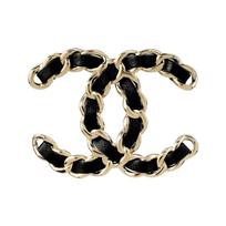 Chanel Lambskin Classic CC Logo Brooch Women accessories Black A96202-Y50640-Z5050 Box+Padding Board,F,Black black