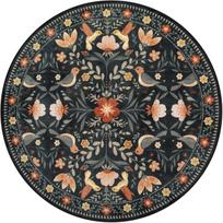 Round Rug – Foldable Machine Washable Area Carpet for Living Room Bedroom Entryway Decor 60cm