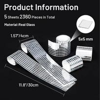 2360PCS Self Adhesive Mosaic Tiles,5mm Disco Tiles,Square Mirror Mosaic Tiles for Interior Decoration,DIY Disco Ball Art Collage