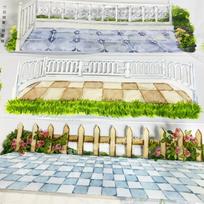 Washi Pet Tape A687 Observation Deck 3 Scenery Chi Fence Floor Tiles Yang Antique Scrapbook Collage Diy Cards Sticker