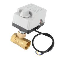 Varikliu valdomas rutulinis vožtuvas Elektrinis 2 krypties Paprastai uždarytas Rankinis Automatinis DN20 DC12V 24V
